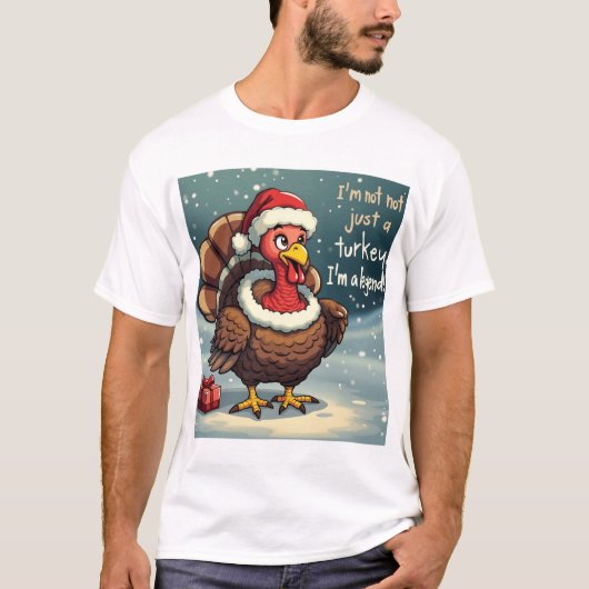 kerstkalkoen t-shirt (Voorkant)
