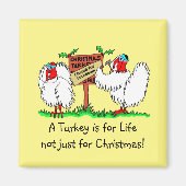 Kerstkalkoenen in Lockdown Magneet (Voorkant)