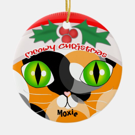 Kerstkalkskat Lover's Ornament (Voorkant)