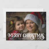 Kerstkalligrafie met prettige kerst kaart (Voorkant)