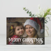 Kerstkalligrafie met prettige kerst kaart (Staand voorkant)