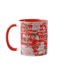 Kerstkalligrafie Namen van Christus || Rood