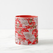 Kerstkalligrafie Namen van Christus || Rood Mok (Midden)