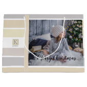 Kerstkalligrafie Winterkleurenpalet Foto Groot Cadeauzakje (Voorkant)