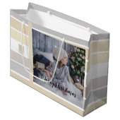 Kerstkalligrafie Winterkleurenpalet Foto Groot Cadeauzakje (Voorkant Gekanteld)