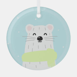 kerstkalm glas ornament