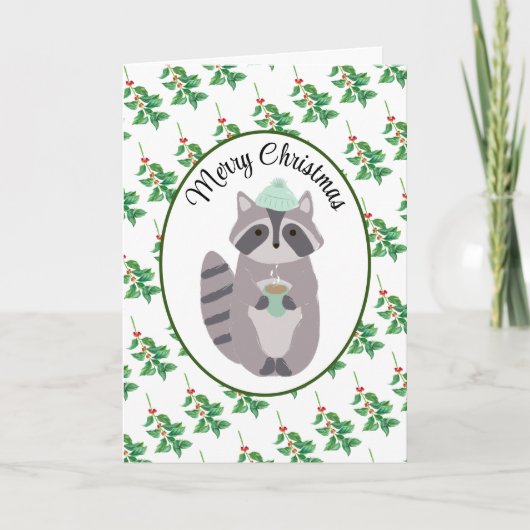 Kerstkalmiskaart met kerstcacao kaart (Voorkant)