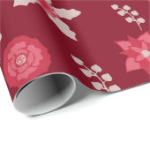 Kerstkalveren en kersen cadeaupapier (Rol Hoek)