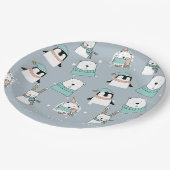 kerstkalveren op maat papieren bordje (Gekanteld)