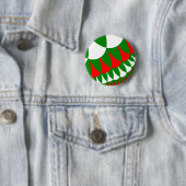 kerstkalveren ronde button 5,7 cm (In situ)
