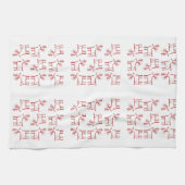 Kerstkalveren Theedoek (Horizontaal)