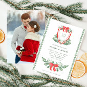 kerstkam | Whimsical foto bruiloft Kaart