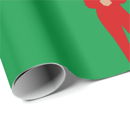 kerstkamala harris santa claus cadeaupapier (Rol Hoek)