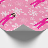 kerstkamala harris santa ijzroze cadeaupapier (Hoek)