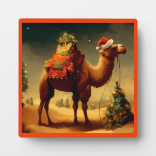 Kerstkameel 1 fotoplaat