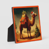 Kerstkameel 1 fotoplaat (Voorkant)