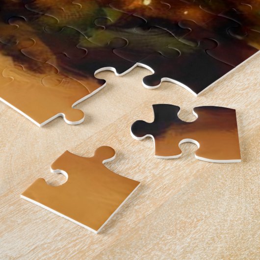 Kerstkameel (1) legpuzzel (Zijkant)