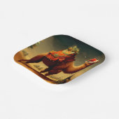 Kerstkameel 1 papieren bordje (Gebogen)