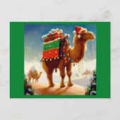 Kerstkameel 2 feestdagenkaart (Voorkant)
