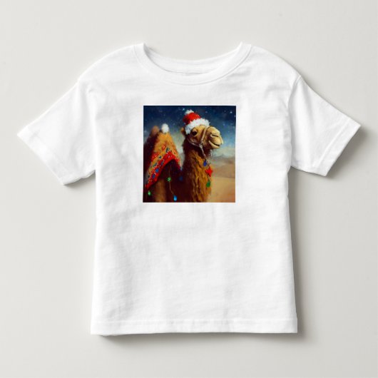 Kerstkameel 3 kinder shirts (Voorkant)
