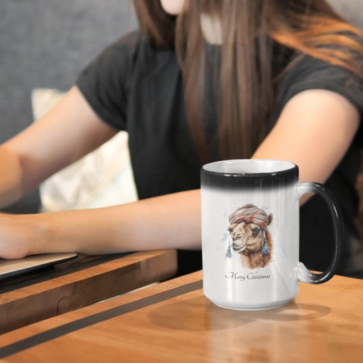 Kerstkameel, aanpasbaar magische mok