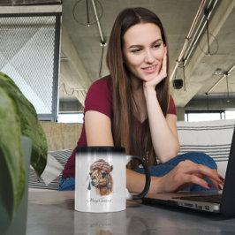 Kerstkameel, aanpasbaar magische mok