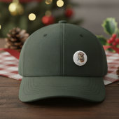 Kerstkameel, aanpasbaar ronde button 3,2 cm