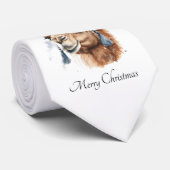 Kerstkameel, aanpasbaar stropdas (Opgerold)