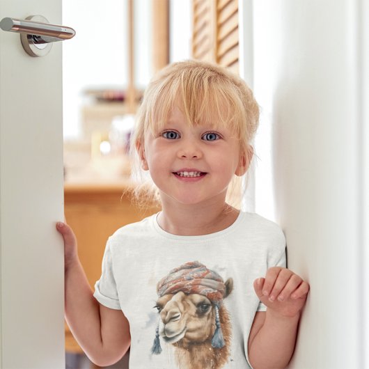 Kerstkameel, aanpasbaar t-shirt