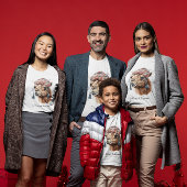 Kerstkameel, aanpasbaar t-shirt