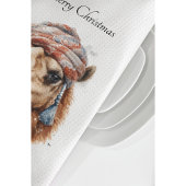 Kerstkameel, aanpasbaar theedoek