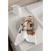 Kerstkameel, aanpasbaar theedoek