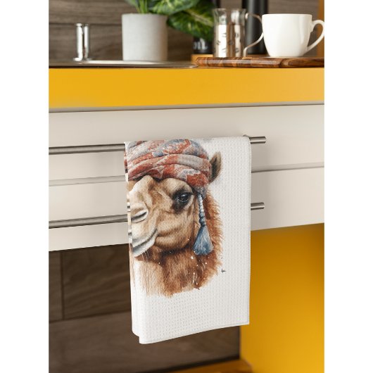Kerstkameel, aanpasbaar theedoek