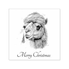 Kerstkameel, aanpasbaar zelfinktende stempel