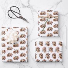 Kerstkameel Inpakpapier Vel