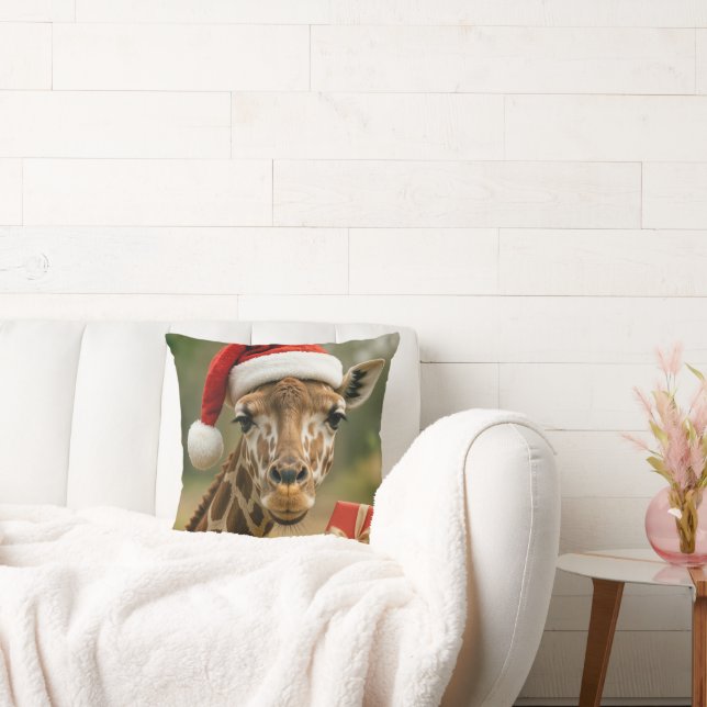 Kerstkameel Met Kerstcadeau Kussen (Bank)