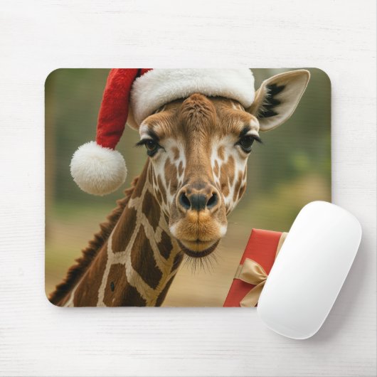 Kerstkameel Met Kerstcadeau Muismat (Met muis)