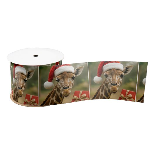 Kerstkameel Met Kerstcadeau Satijnen Lint (Spoel)