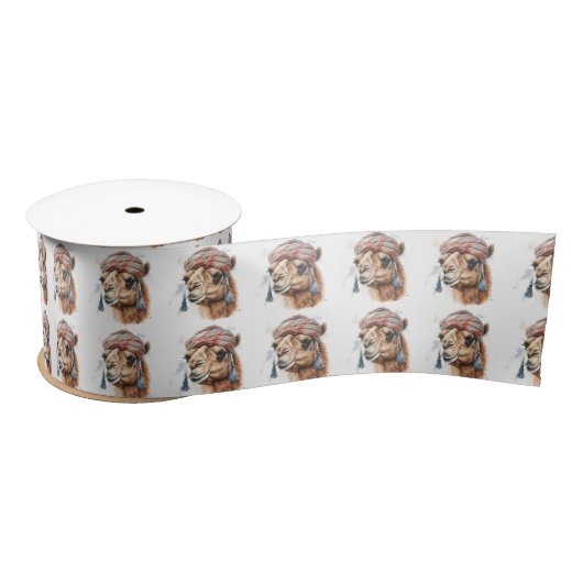 Kerstkameel Satijnen Lint (Spoel)