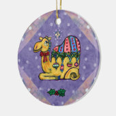 kerstkamelenboomversiering keramisch ornament (Links)