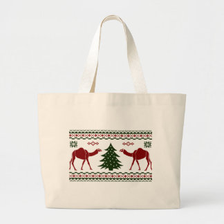 Kerstkamelendag Oogzar Sweater Grote Tote Bag
