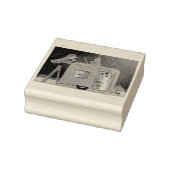 Kerstkameraanhangwagen, rubberen retro-rubber stem rubberstempel (Stempel)