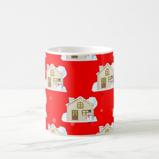 Kerstkamerpatroon Koffiemok (Center)