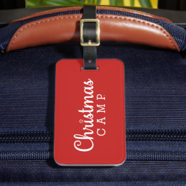 Kerstkamp Bagagelabel