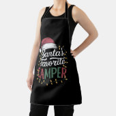 Kerstkamp Santa's Favoriete Kampeerder Cadeau Schort (Insitu)