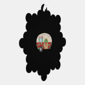 Kerstkampeerauto Ornament Kaart (Rechts)