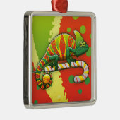 Kerstkampioen die op een snoepje rondlopen metalen ornament (Rechts)