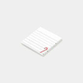 Kerstkandij Kerst tekening gevoerd 3x3 Post-it® Notes (Schuin)