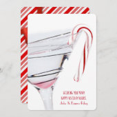 Kerstkandijriet op Martini Feestdagenkaart (Voorkant / Achterkant)