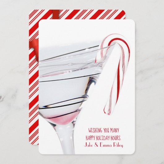 Kerstkandijriet op Martini Feestdagenkaart (Voorkant / Achterkant)